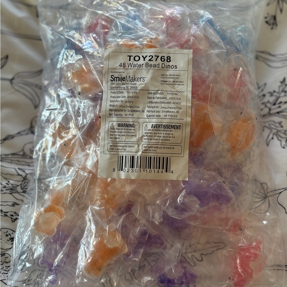 Large Bag Of 48 Assorted Water Beads Dinos Squishy Toys ￼ - Picture 3 of 6